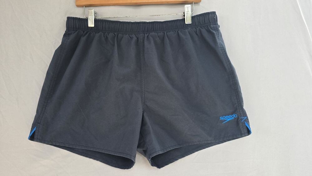 Speedo Swim Trunks Mens Medium Elastic Waist Lined Drawstring Quick Dry Shorts